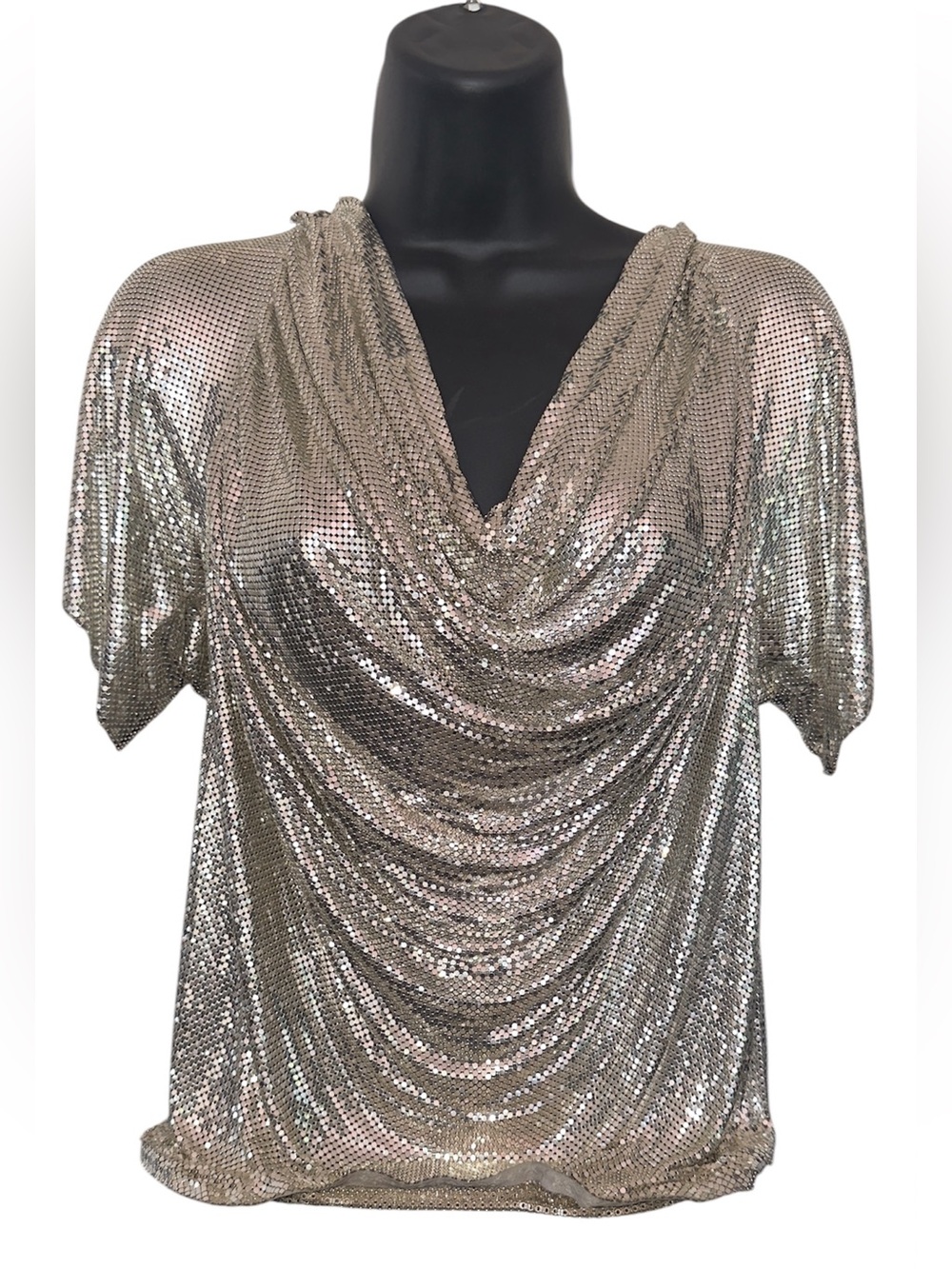 WHITING & DAVIS Chain Mail Blouse